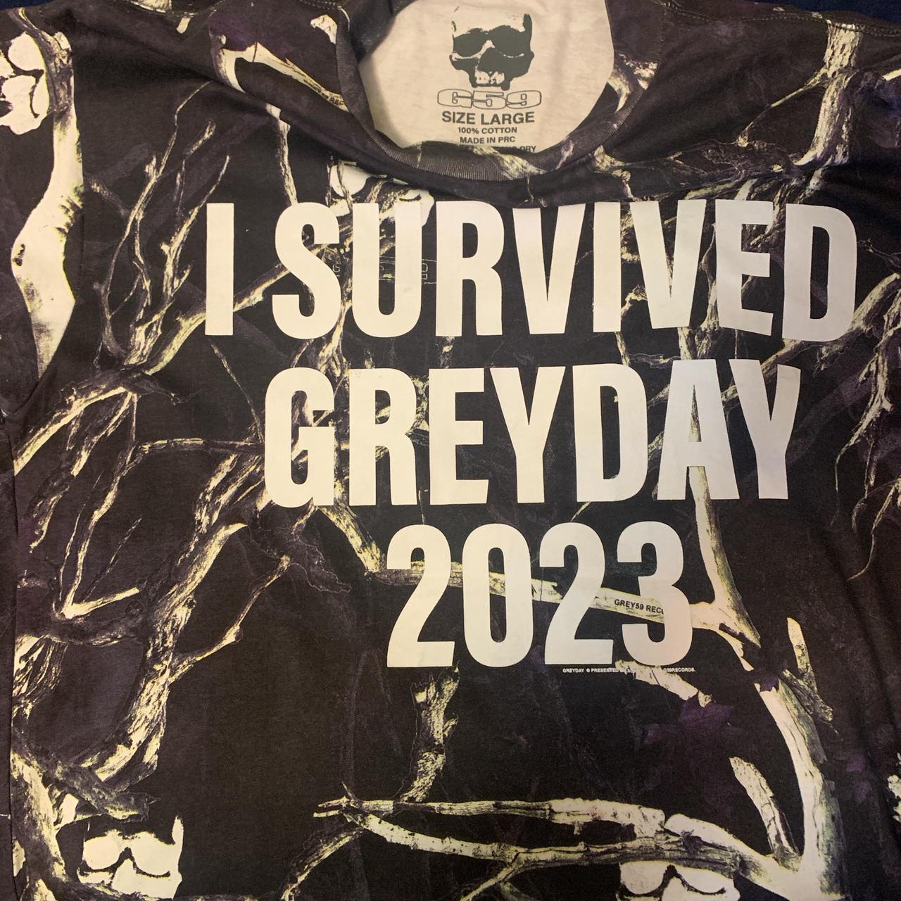 I SURVIVED GREY DAY TEE Never worn SEND OFFERS... Depop