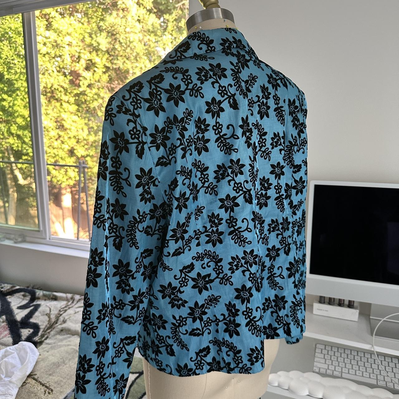 Shanghai Tang Women's Blouse - Blue/Multi - M – S… - image 5