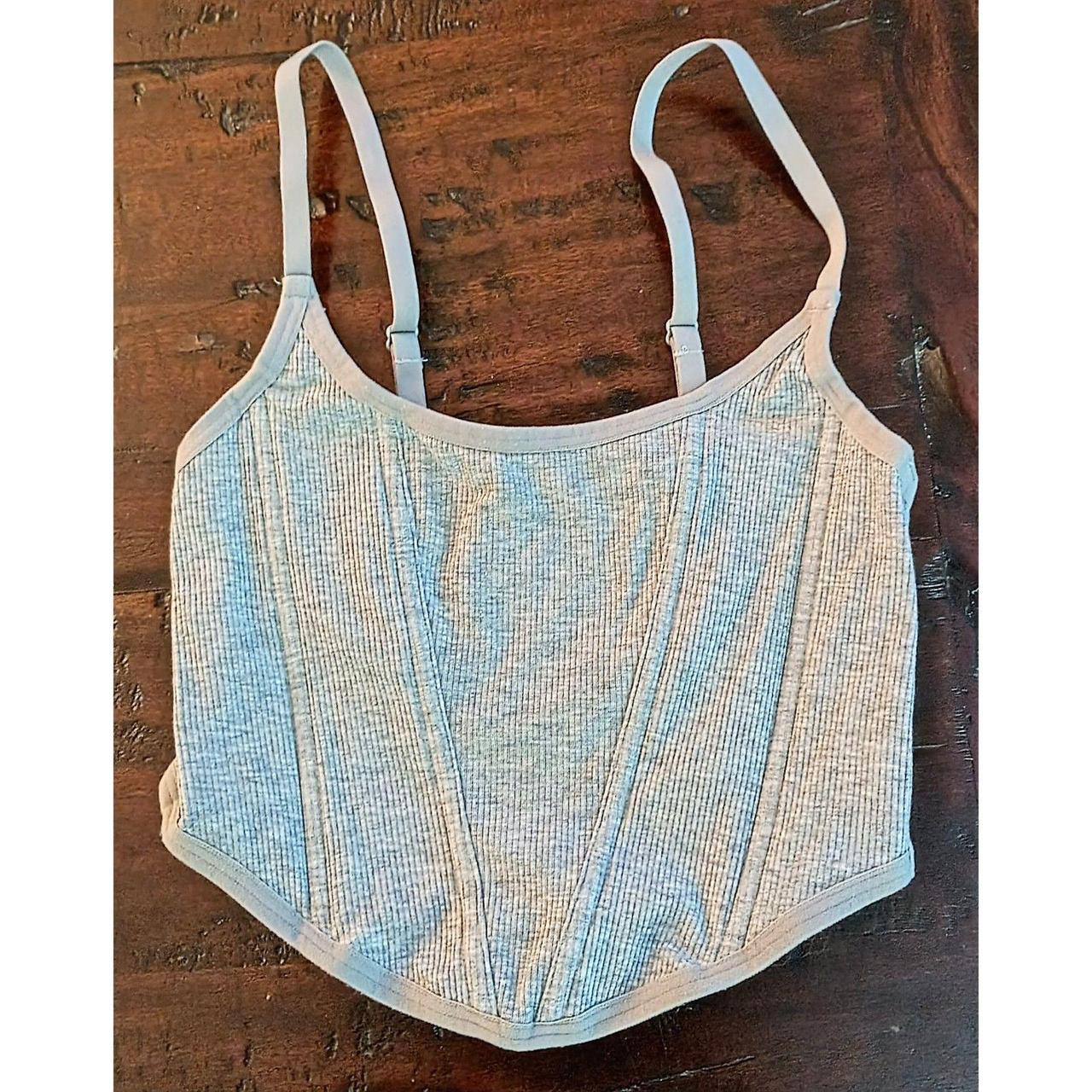Source Unknown Women's Crop top - Grey - S – Cors… - image 2