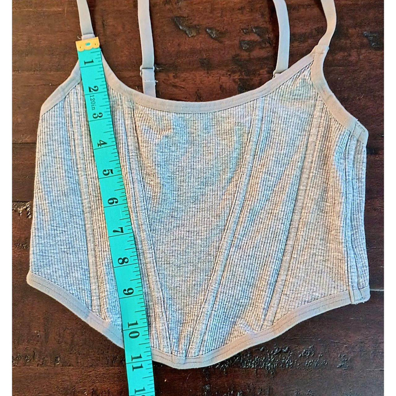 Source Unknown Women's Crop top - Grey - S – Cors… - image 4