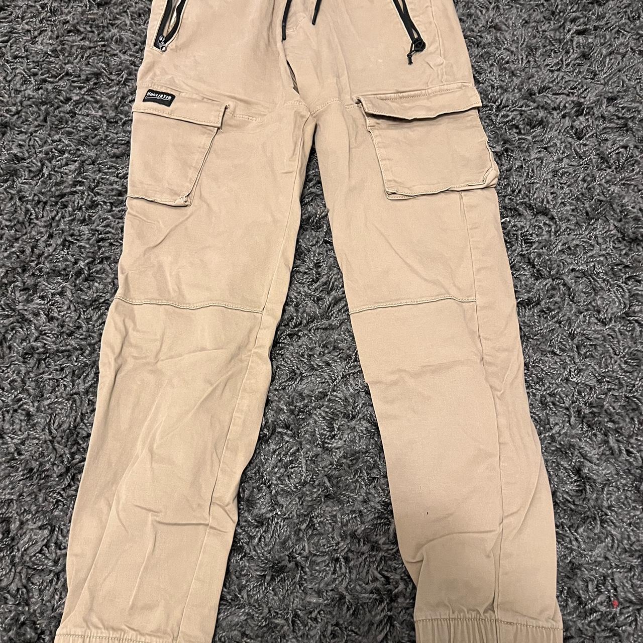 Hollister tan cargos Slim fit Depop