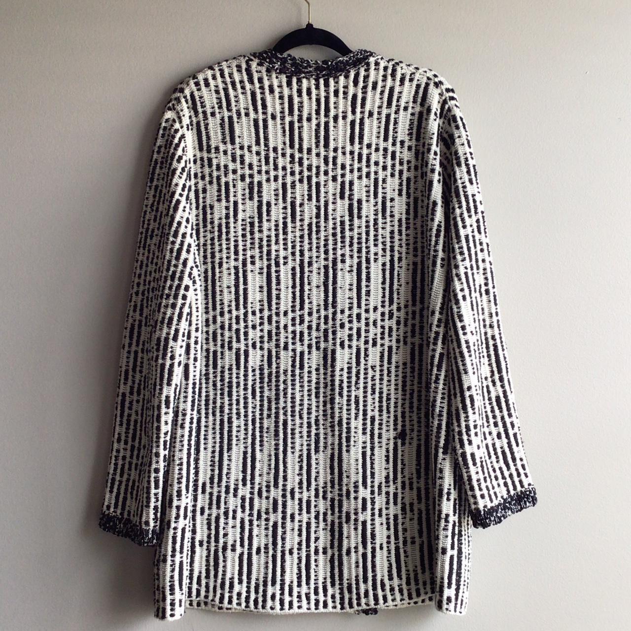 Zara Black And White Cardigan 