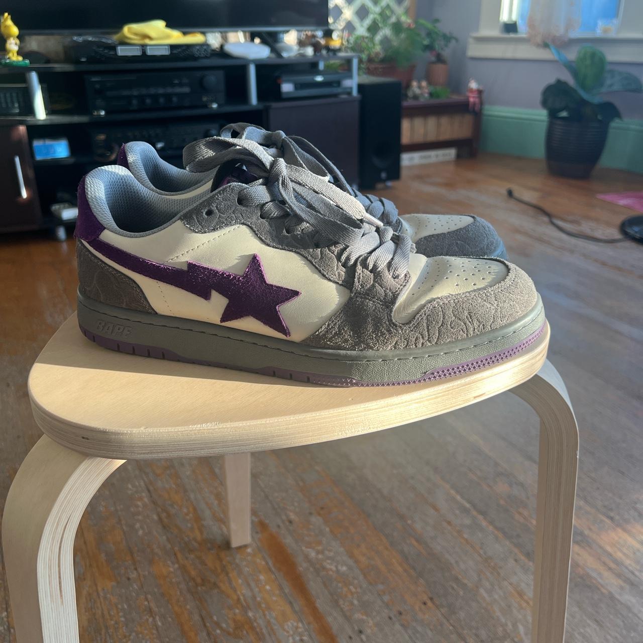 A Bathing Ape, Court Sta (Mist Grey Royal Purple)...