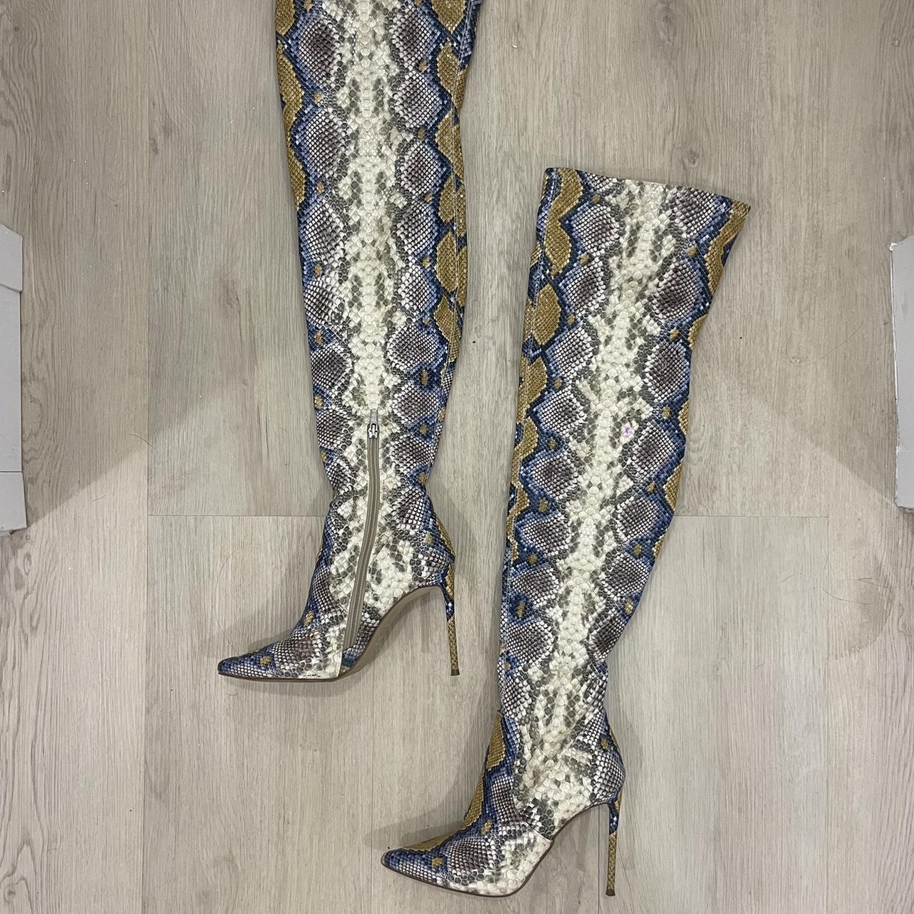 Steve madden boots on sale snake