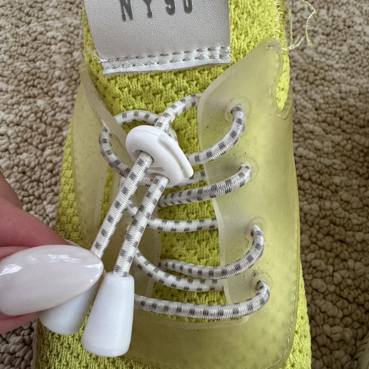 STEVE MADDEN NEON YELLOW SNEAKERS - size 7.5 - draw | Depop