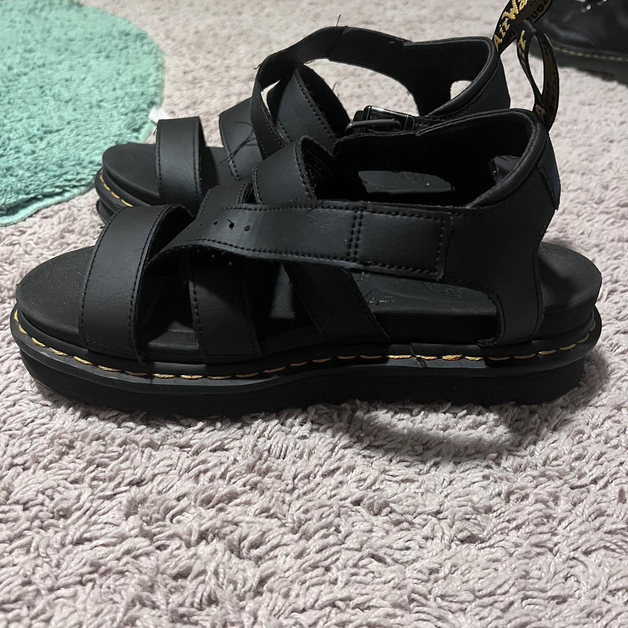 Lightly worn Dr. Marten sandles. Women’s size 8 - Depop