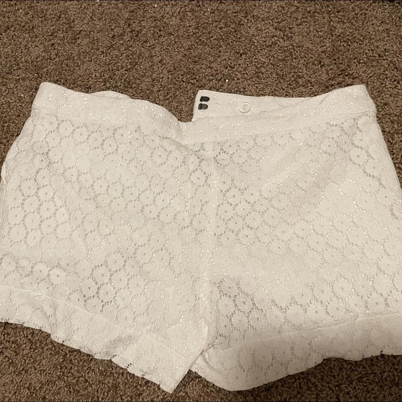 Nicole Miller Women's White Shorts | Depop