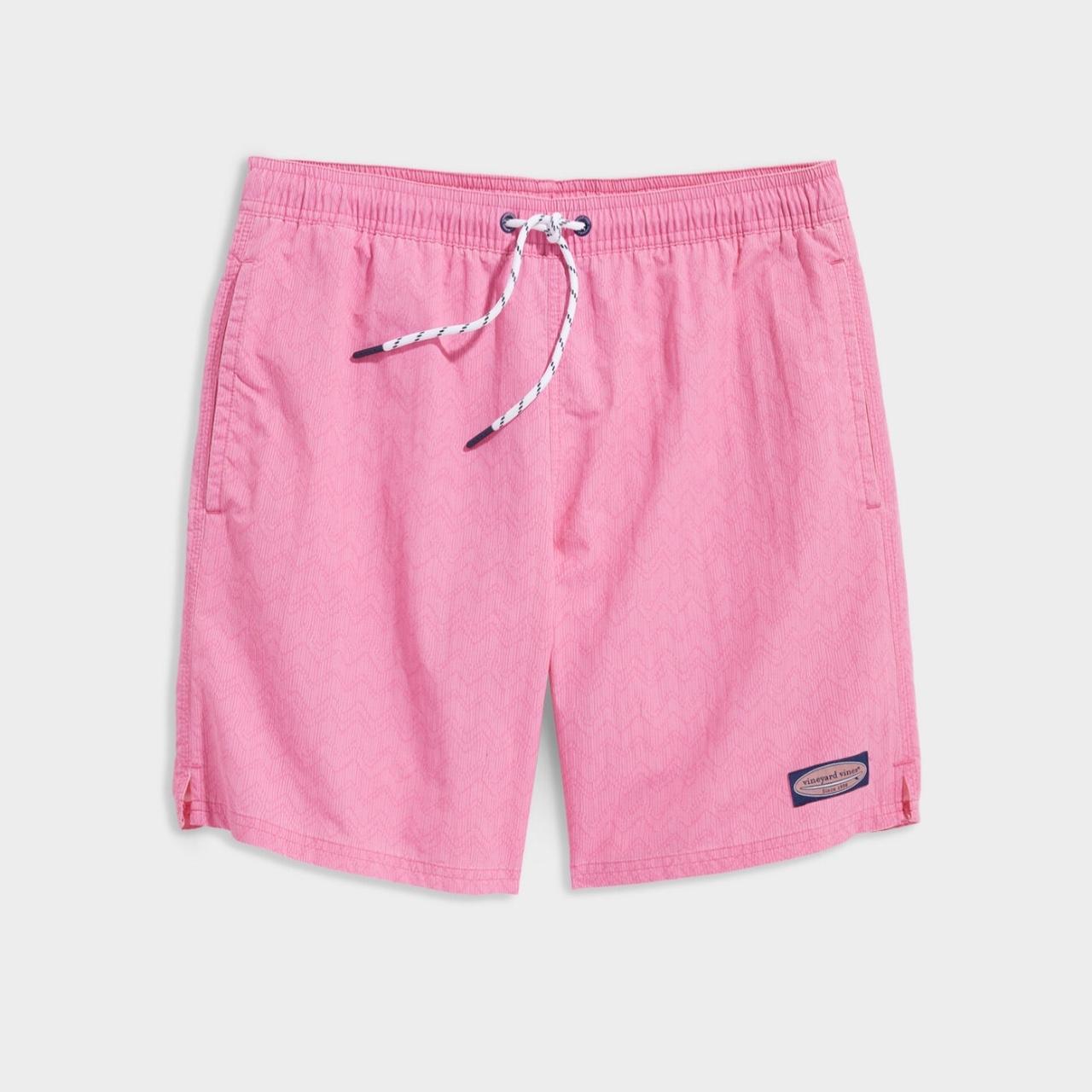 Vineyard Vines Men's Pink Swim-briefs-shorts | Depop