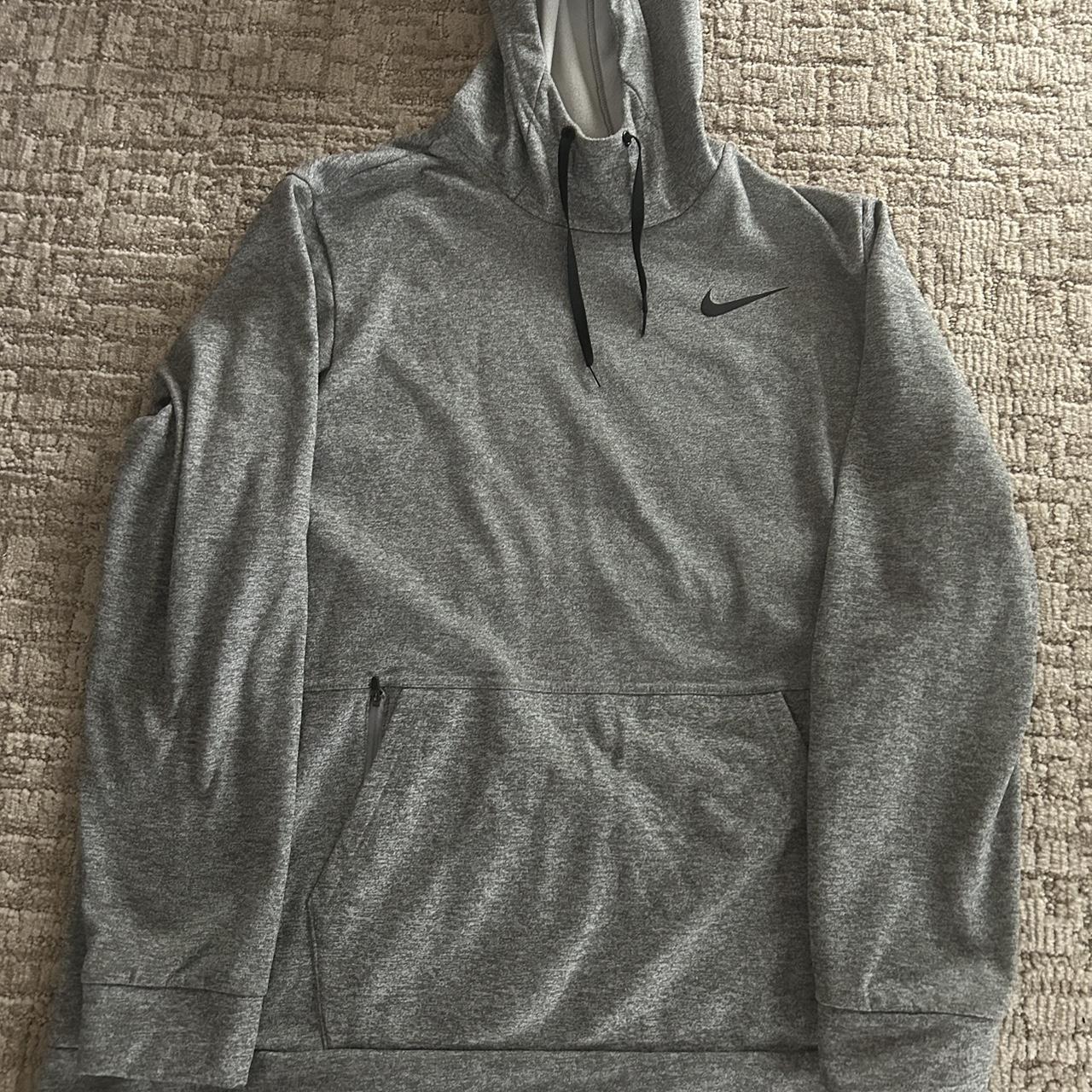 mens black and grey nike hoodie