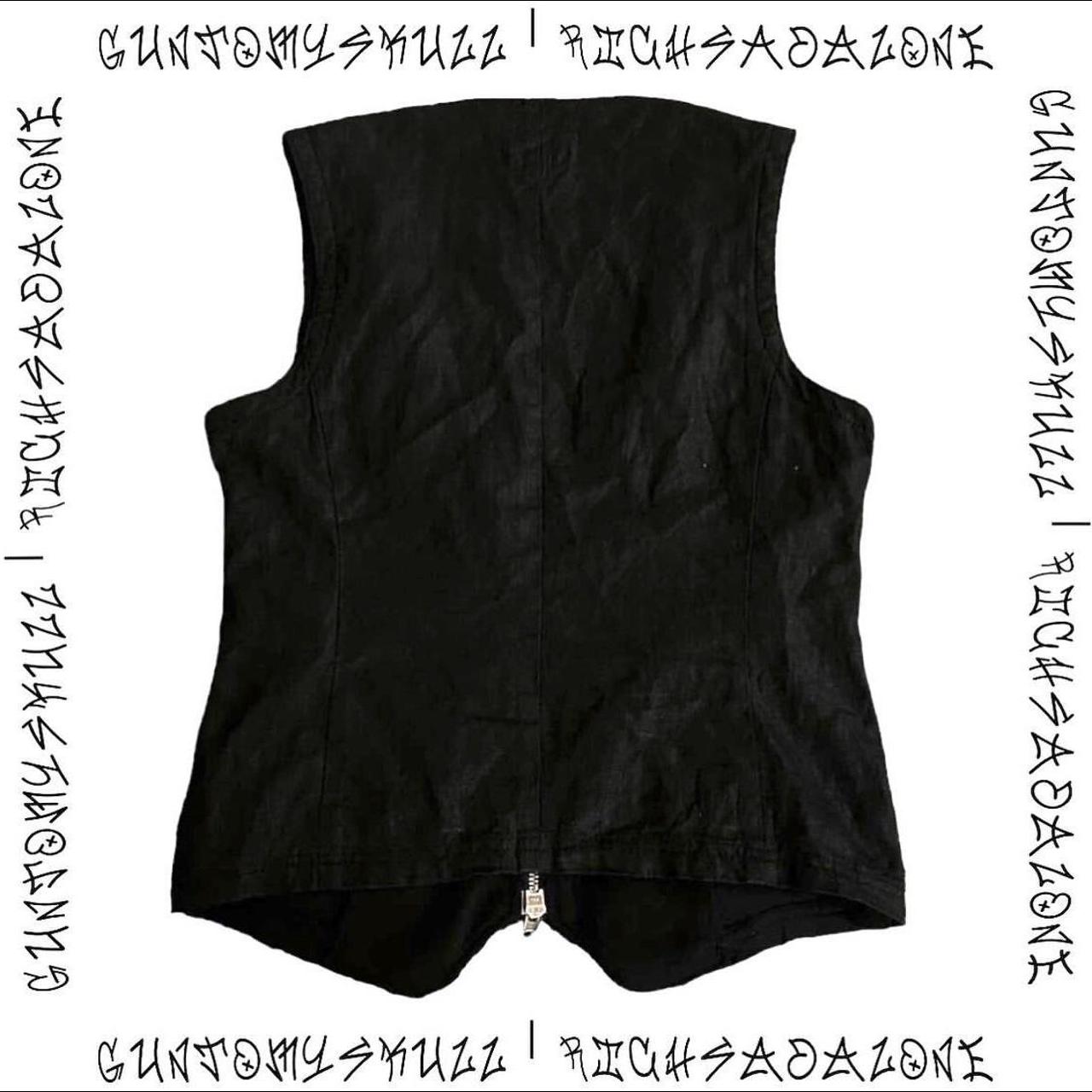 トップス TornadoMart Fake Leather Zip Vest TornadoMart Fake Leather Zip Vest