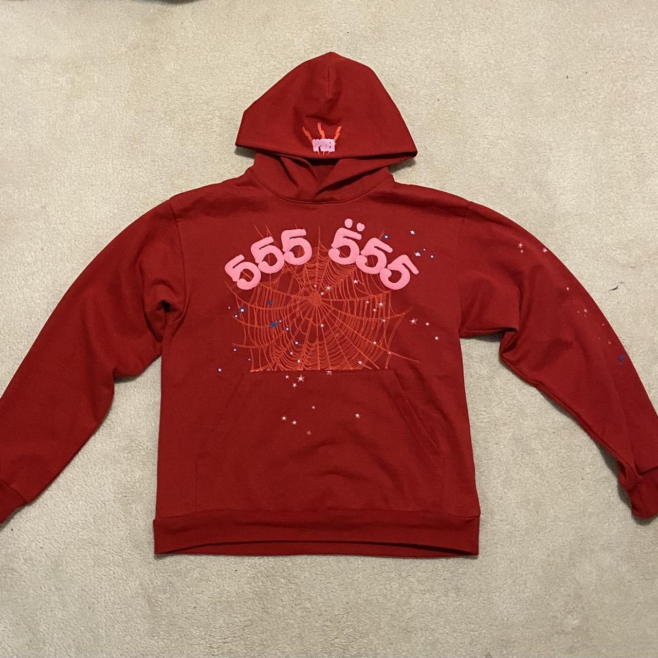 Hotsell Spider Worldwide Red 555 Hoodie L