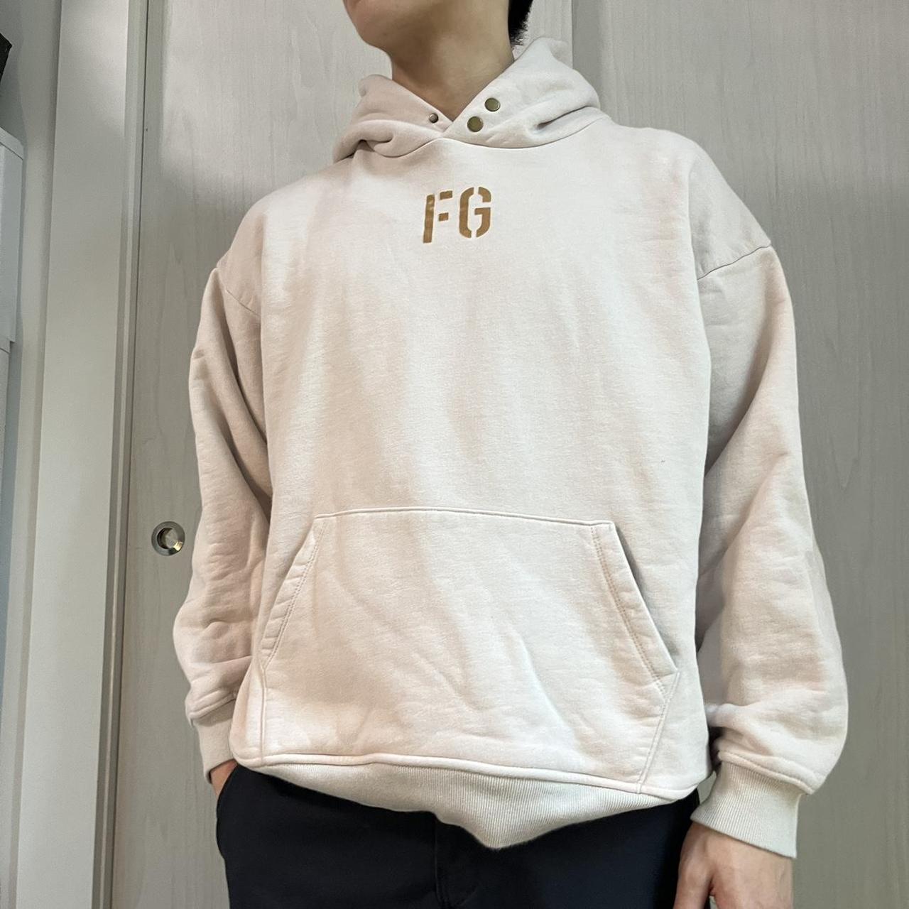 Fear of 2024 god beige hoodie