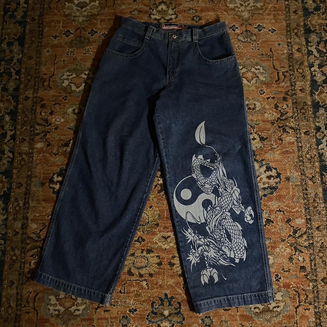 JNCO JEANS Ying-Yang Dragons 36W32L Dm for questions... - Depop