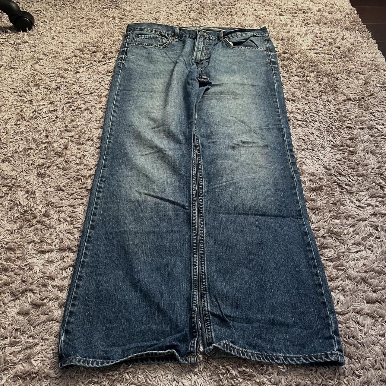 Vintage Old Navy Baggy Y2K Bootcut Jeans Size:... - Depop