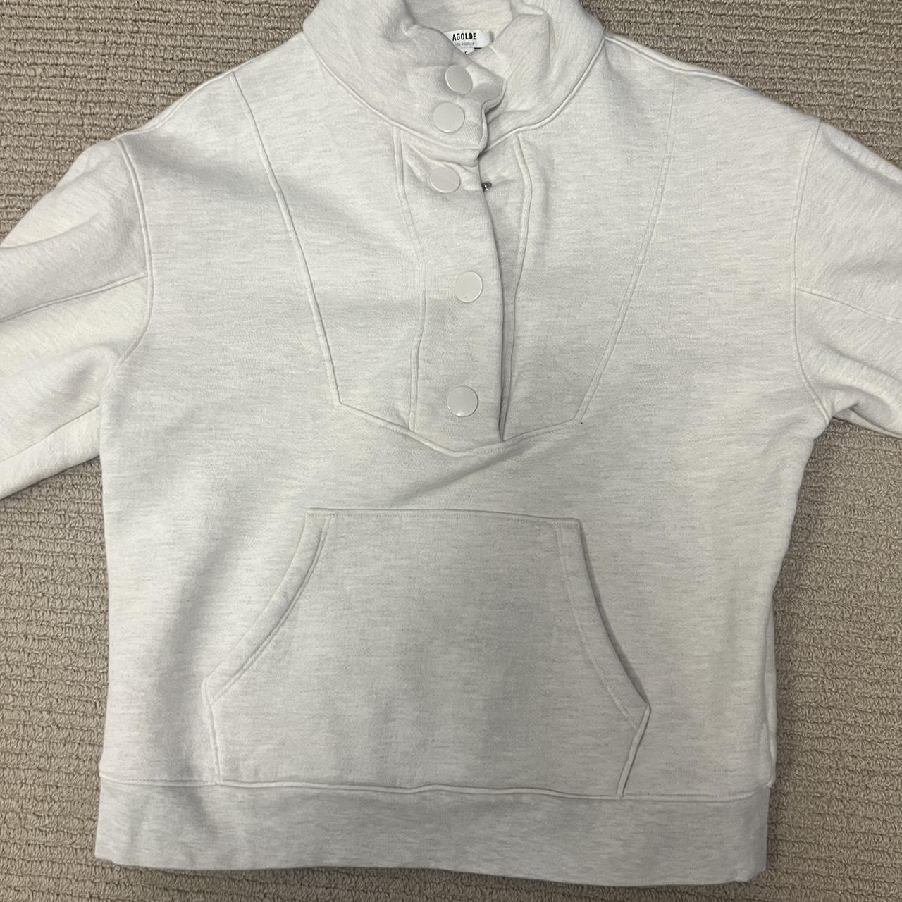 AGOLDE Funnel Neck Snap Front Pullover