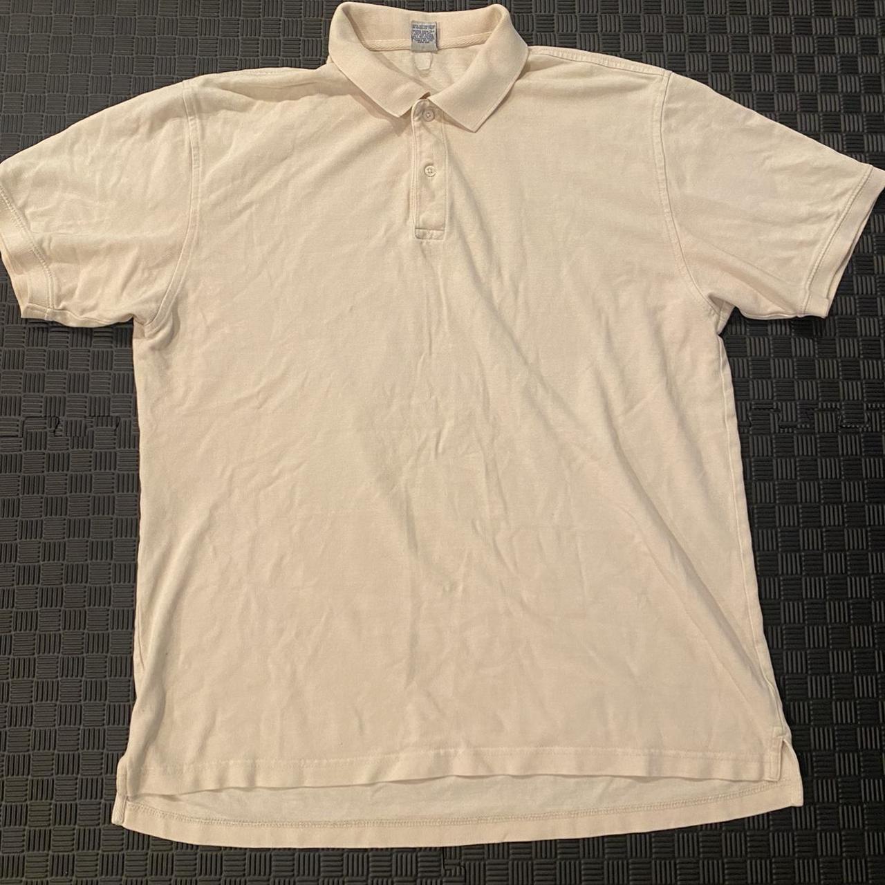 Old Navy Men's Cream and Tan Polo-shirts | Depop