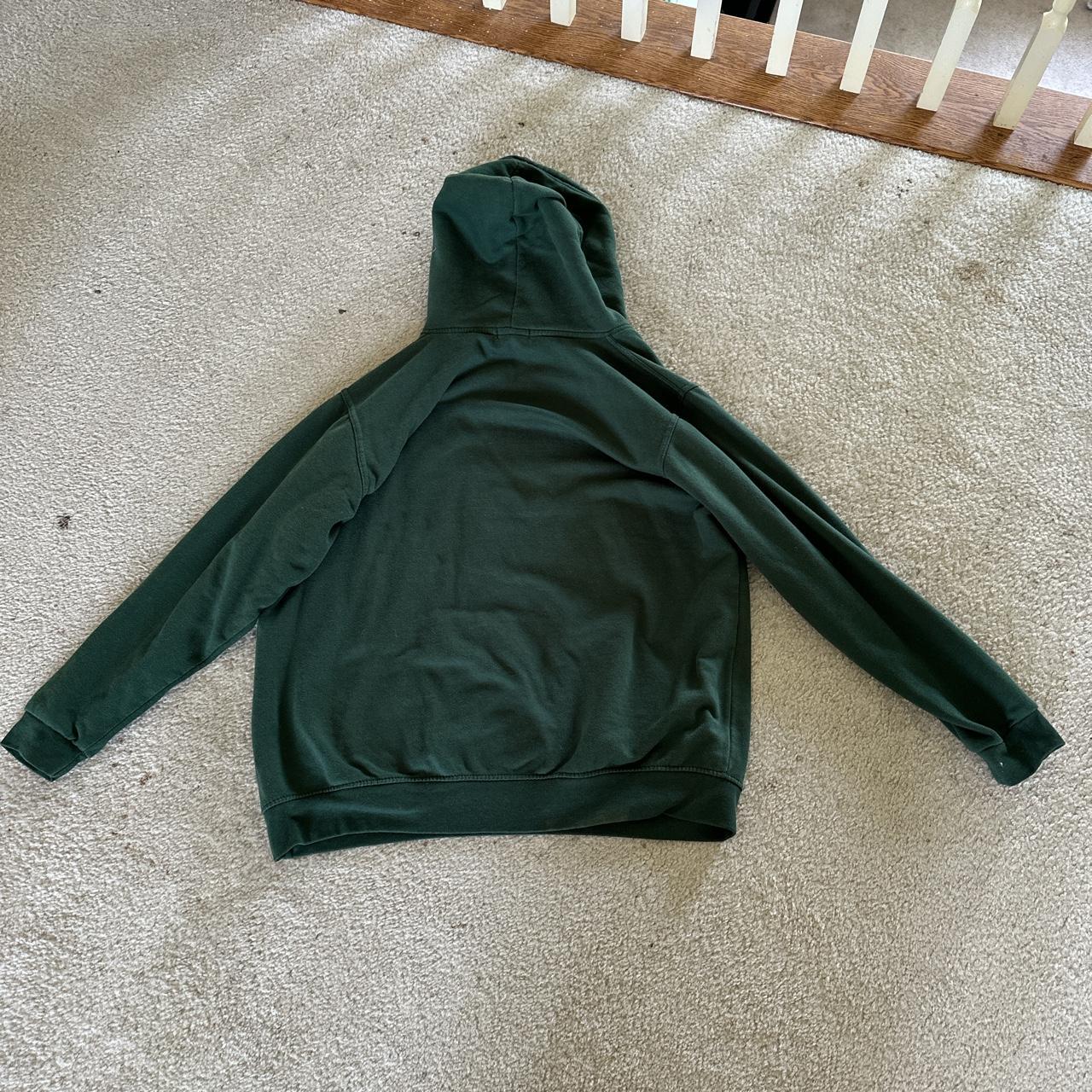 Boohooman green online hoodie