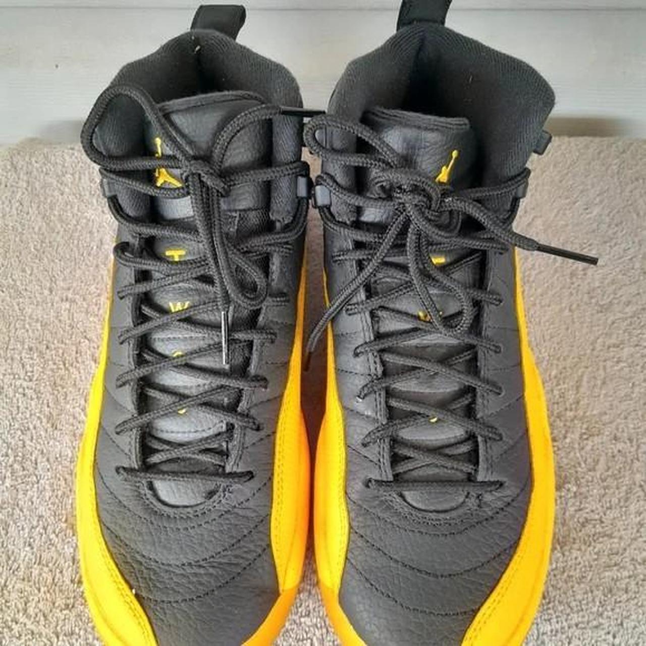 black and yellow 12s goat
