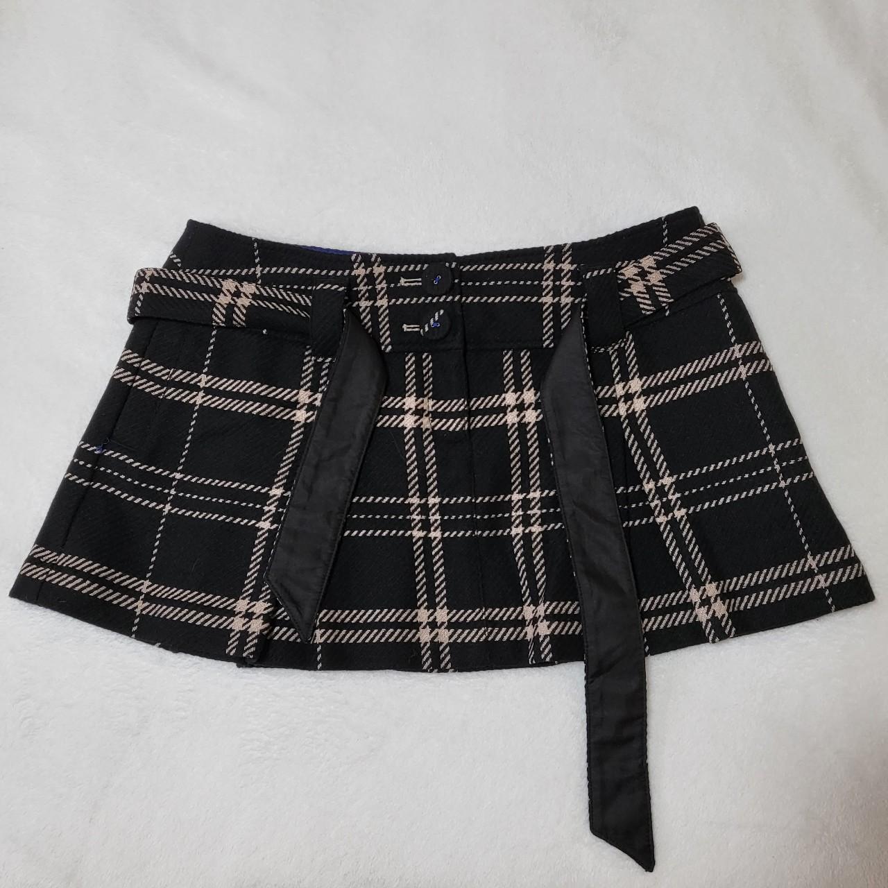 Black and white plaid skirt american eagle sale