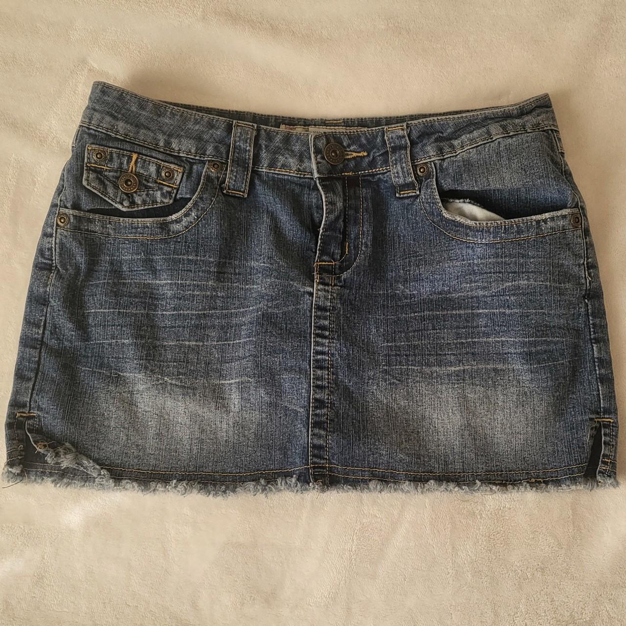 Ymi Denim Mini Skirt Stretch Miniskirt Y K Depop