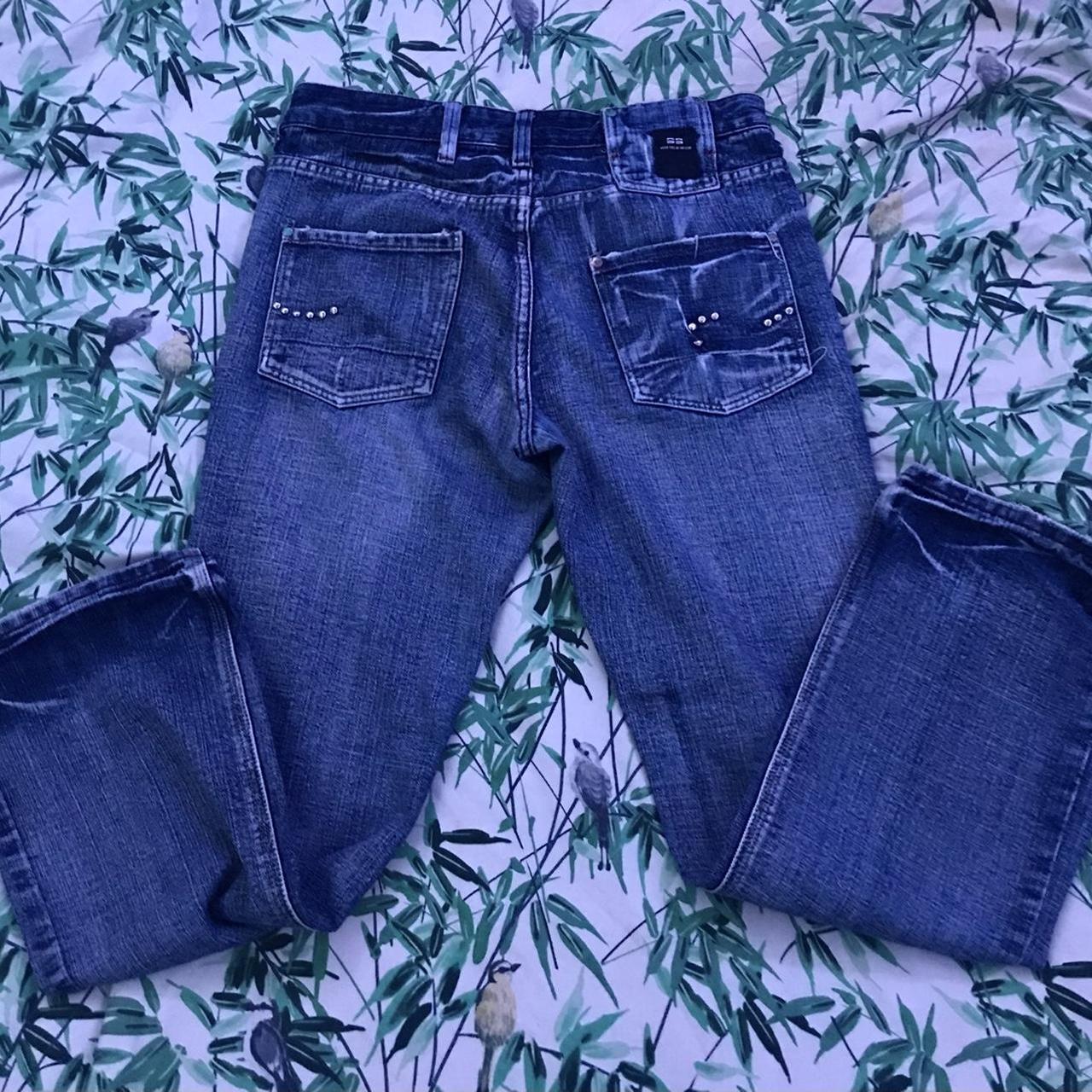 Vintage Baggy blue jeans Y2K/Skate jeans... - Depop