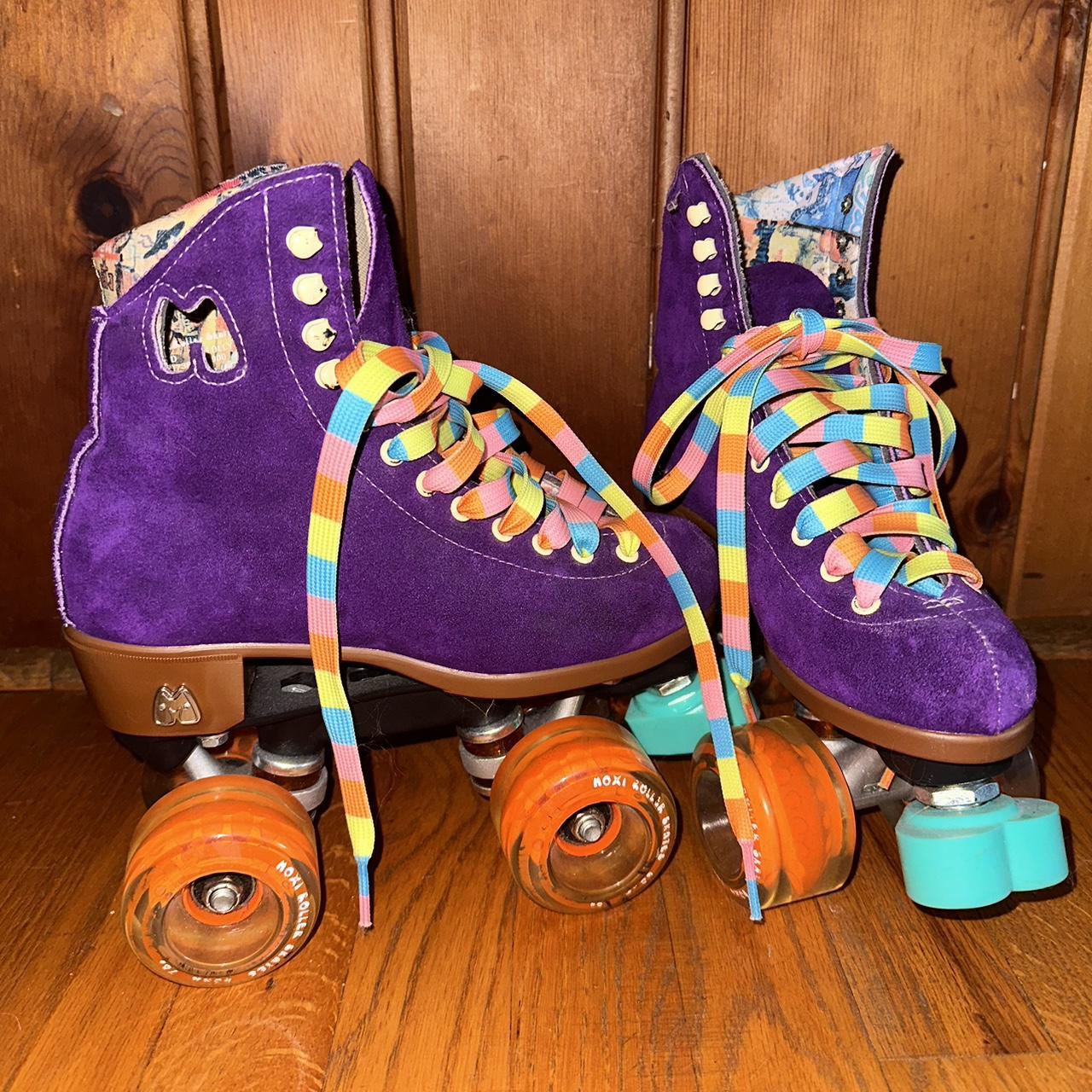 Purple “taffy” Size 4 Moxi Lolly Roller Skates Very - Depop