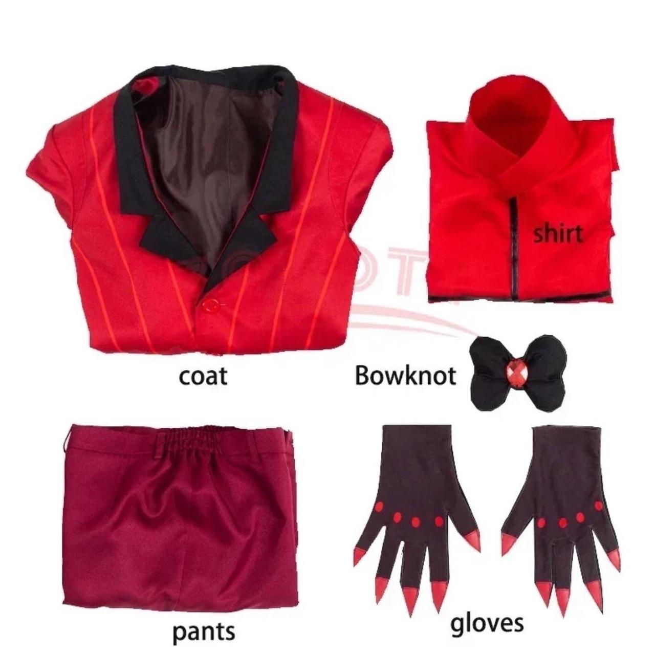 Alastor Hazbin Hotel cosplay outfit includes：red... - Depop