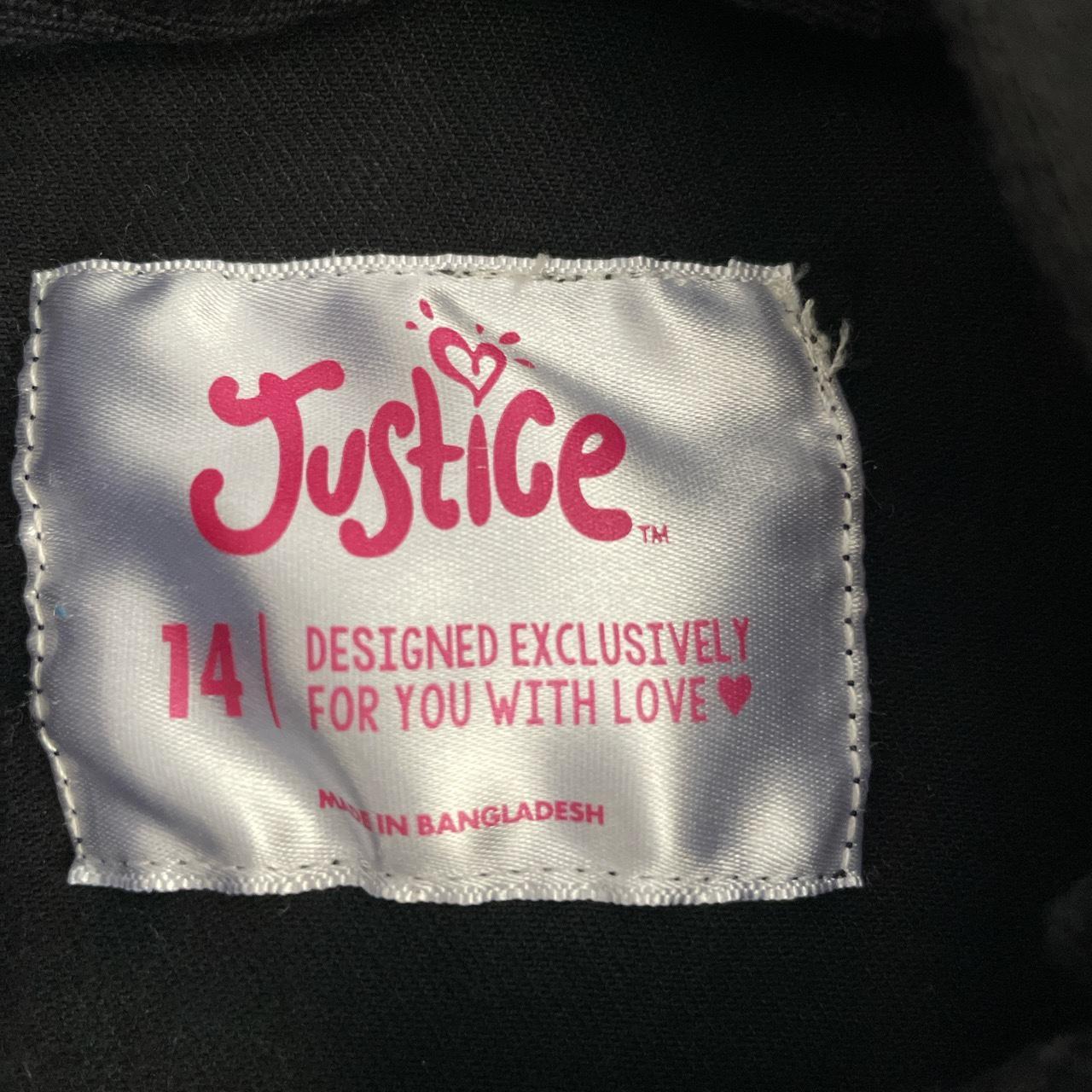 black jean jacket with soft hood fits most like xs... Depop