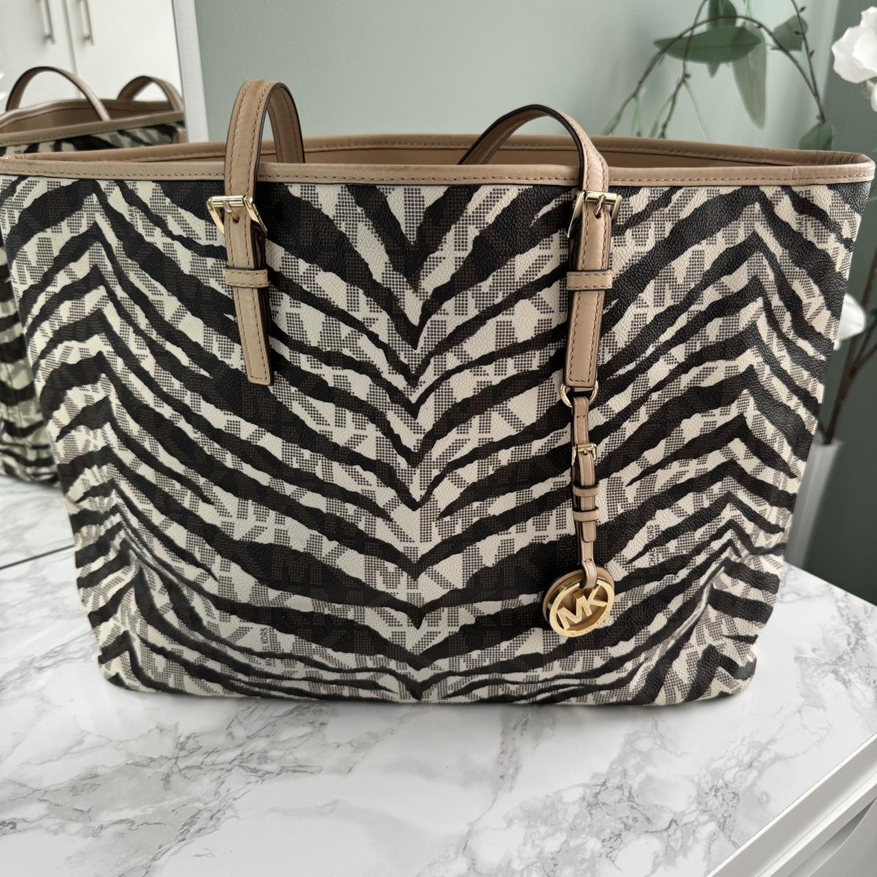 Michael Kors zebra print tote bag. A little bit of. Depop