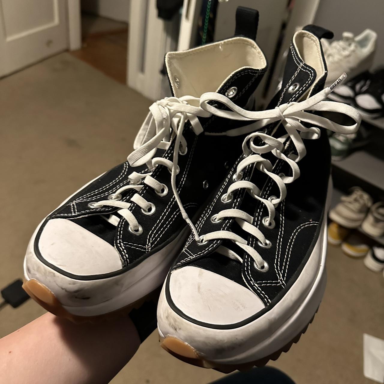 Converse run discount star hike noires