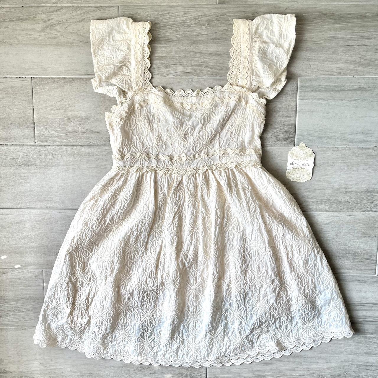 Altar'd State Women's Cream Dress | Depop