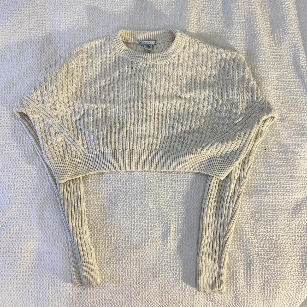 Urban outfitters cropped cream sweater Very cropped... Depop