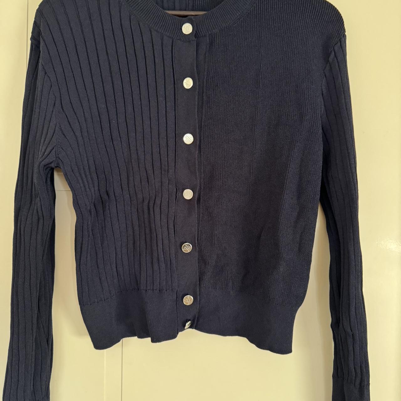 louis vuitton cardigan Navy Size Small Made In