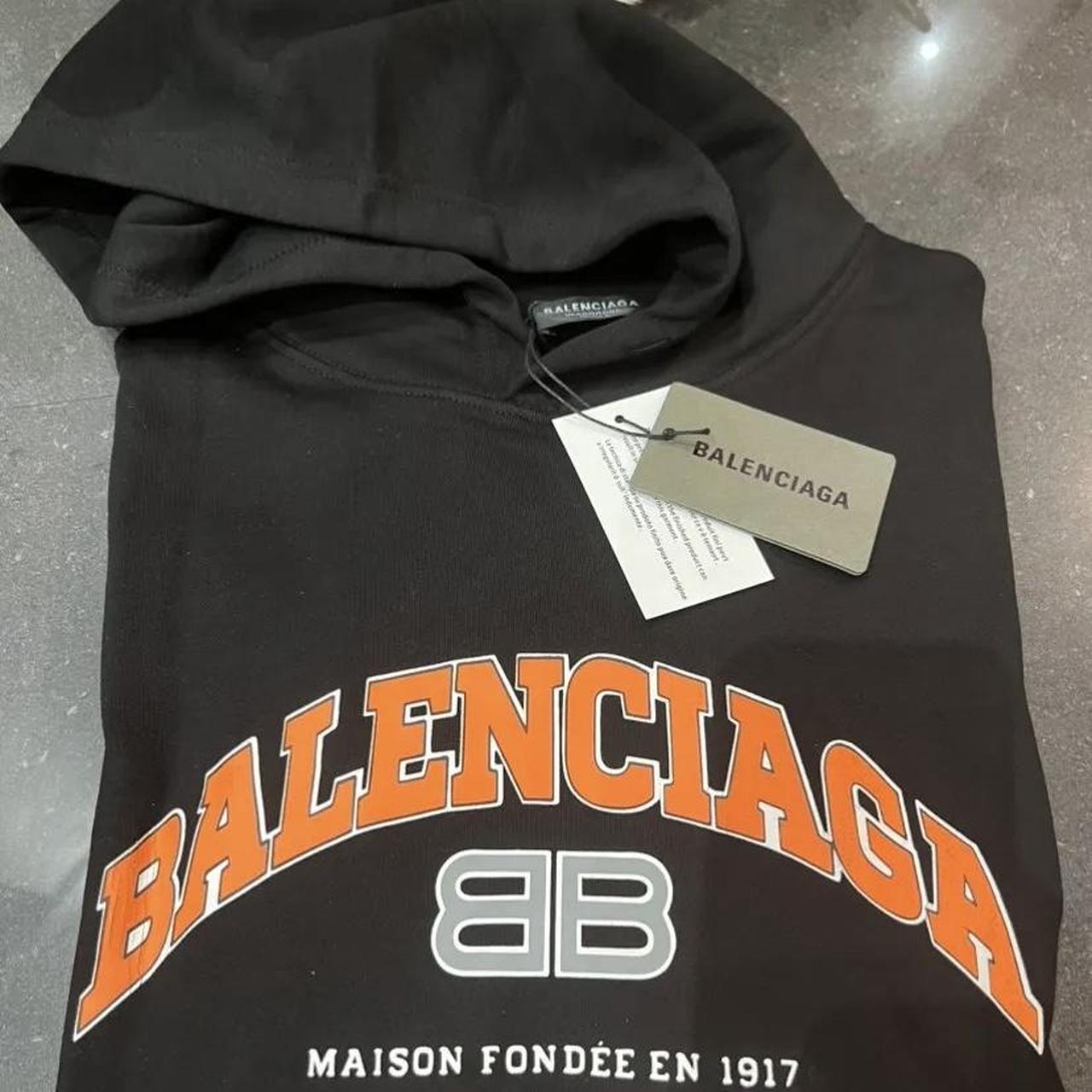 MAISON BALENCIAGA HOODIE BLACK Brand new with tags!... - Depop