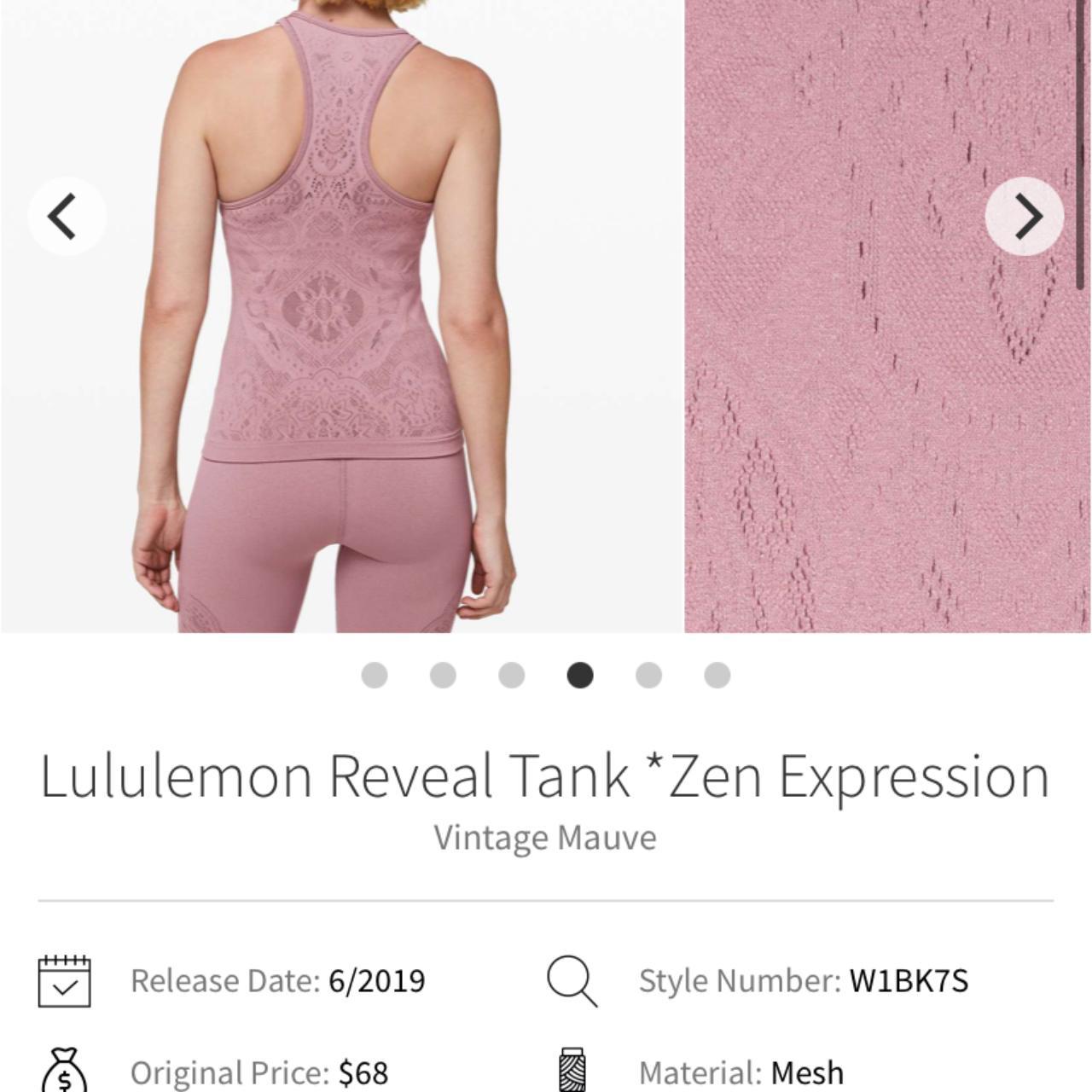 NWT Lululemon Reveal Zen tank. Tight and stretchy. - Depop