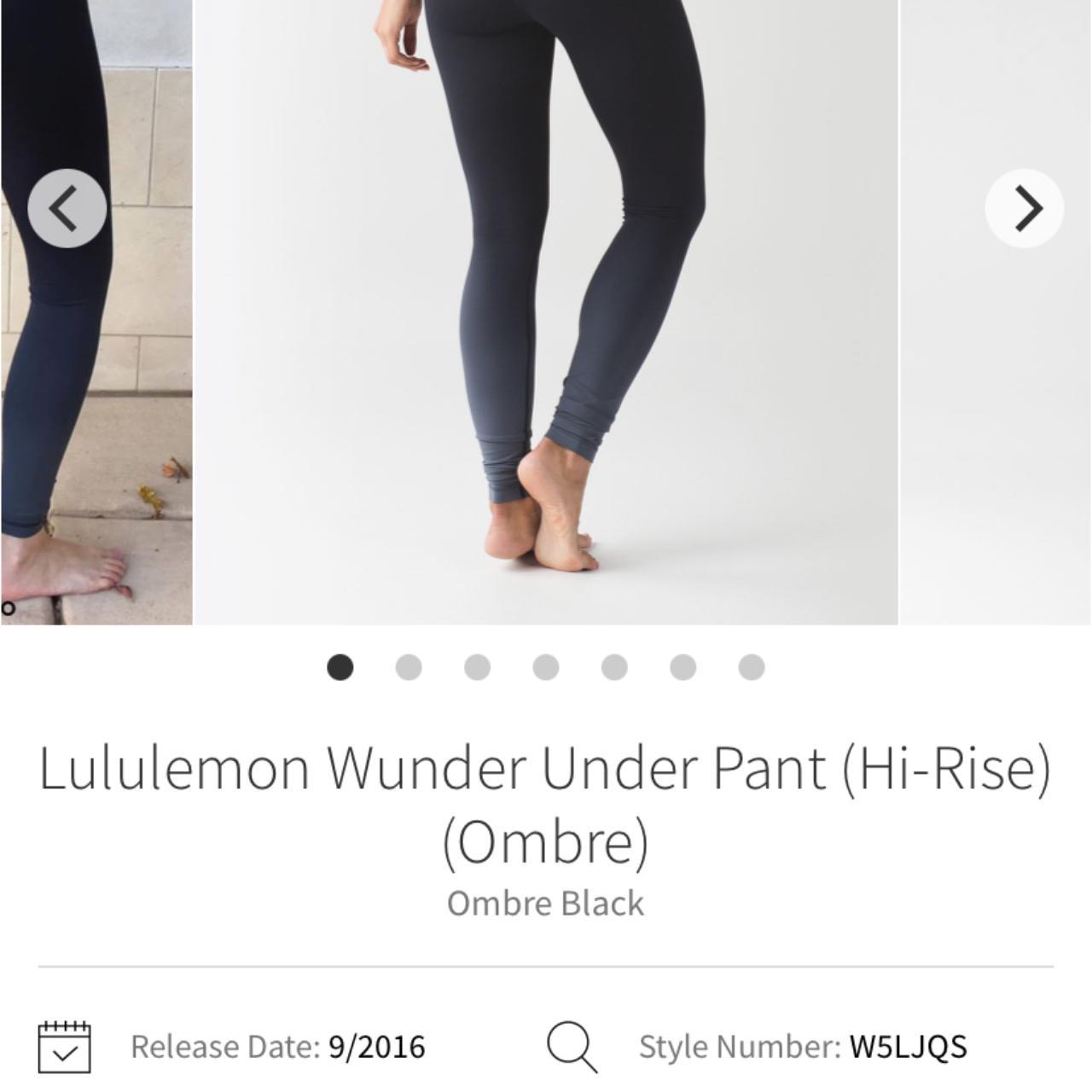 Lululemon Wunder Under Gradient Leggings Black