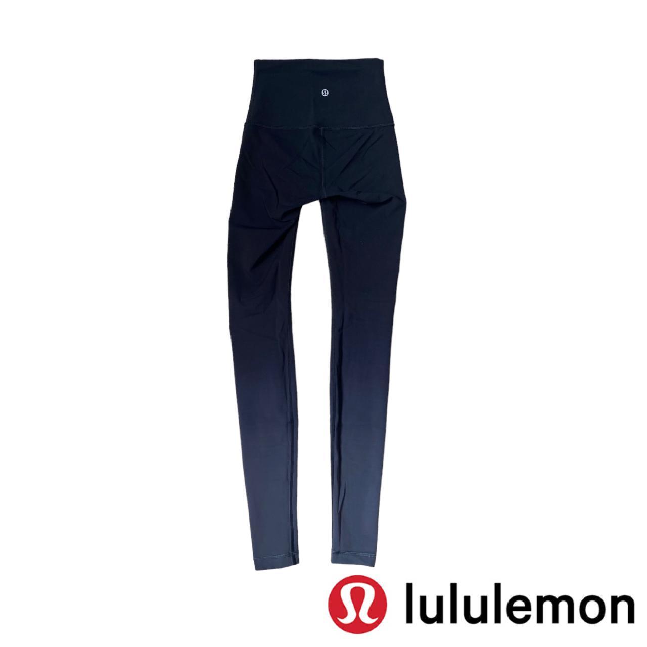 lululemon wunder under pant (hi-rise) (ombre black) - Depop