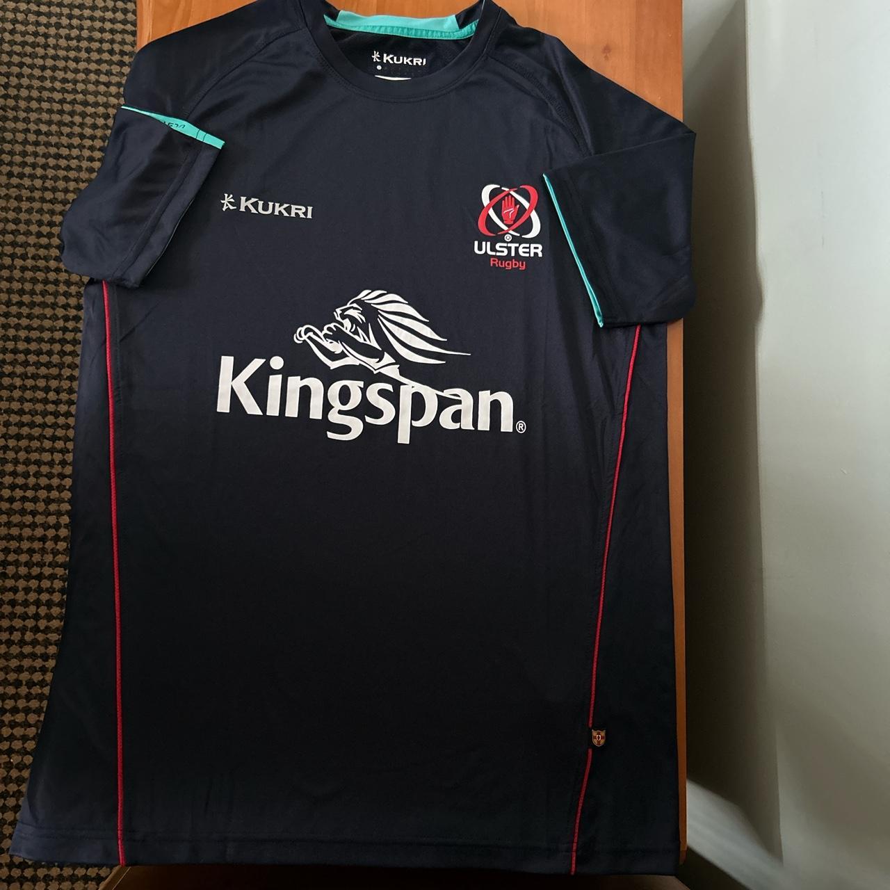 Navy kingspan ulster rugby T shirt worn once Depop