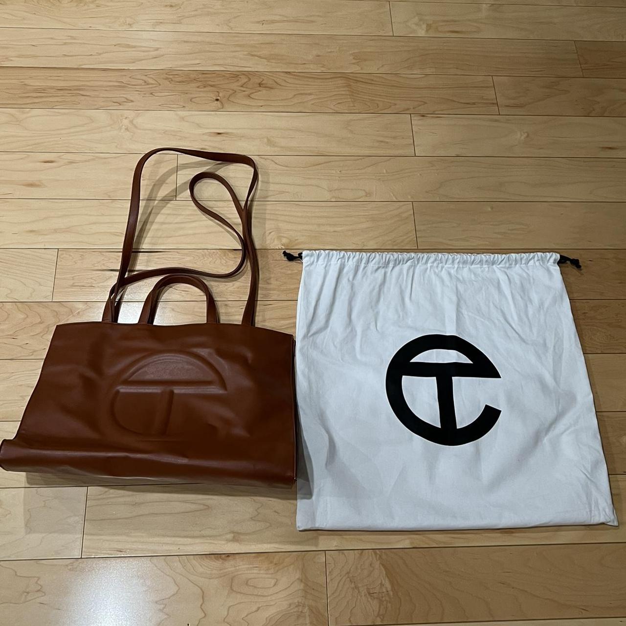 telfar large brown tote bag (+13.49 shipping) Depop