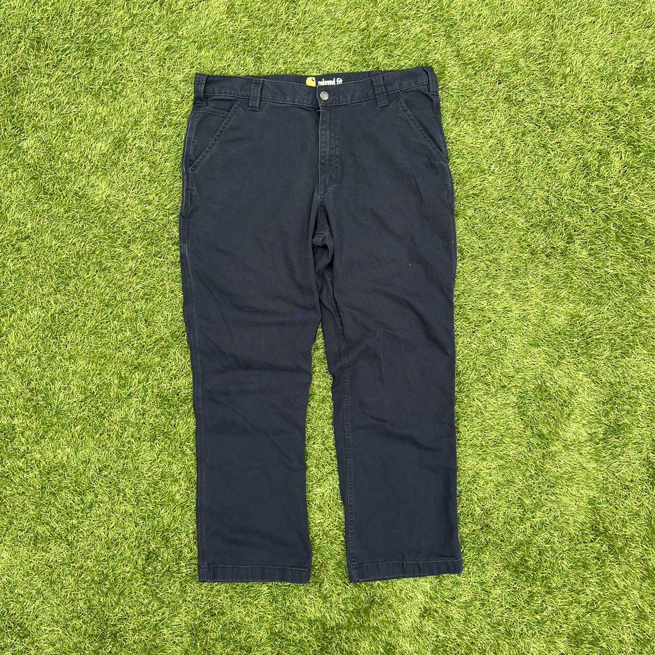 Carhartt Navy Blue Cargo work pants. Men’s size... Depop