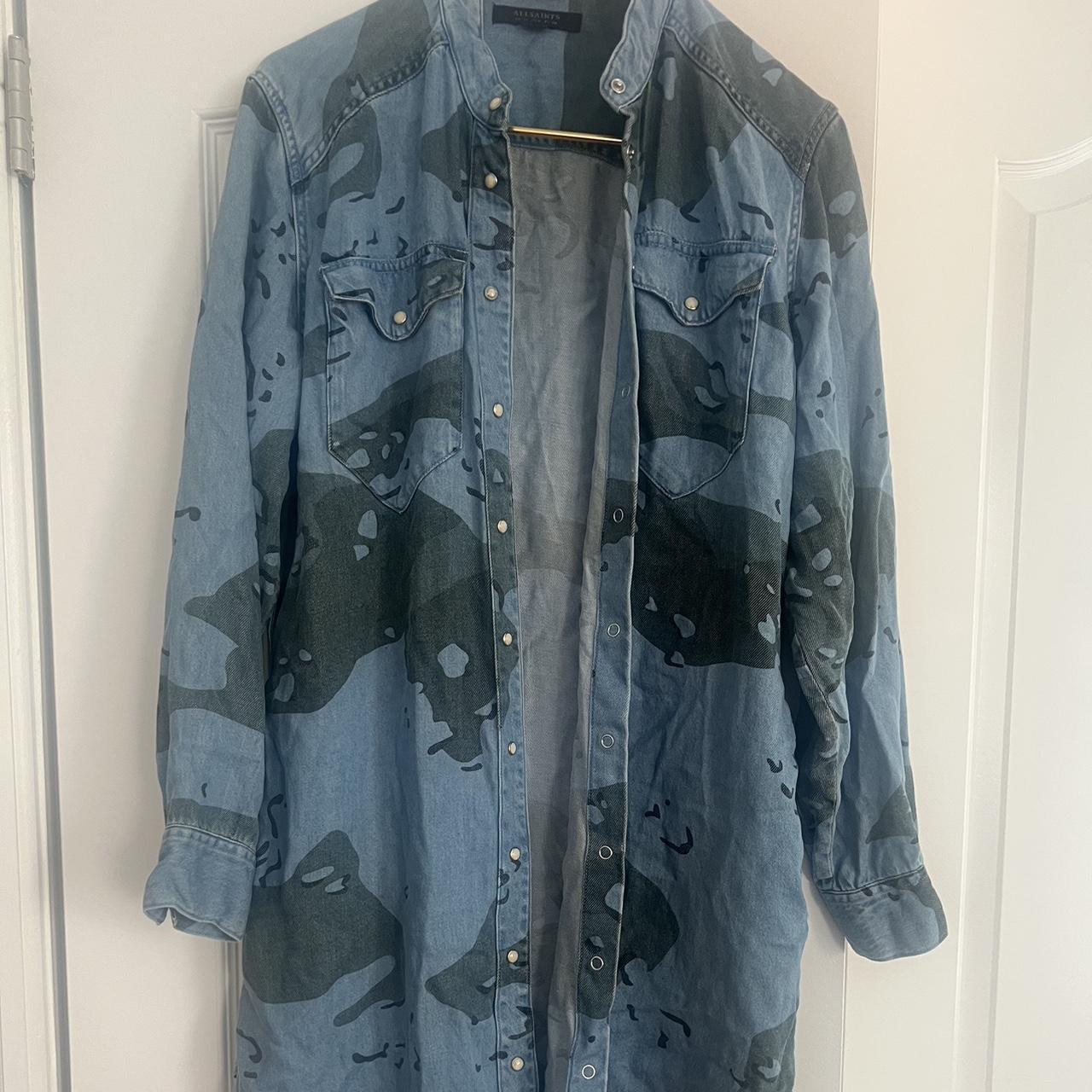 ALL SAINTS camo denim dress - Depop