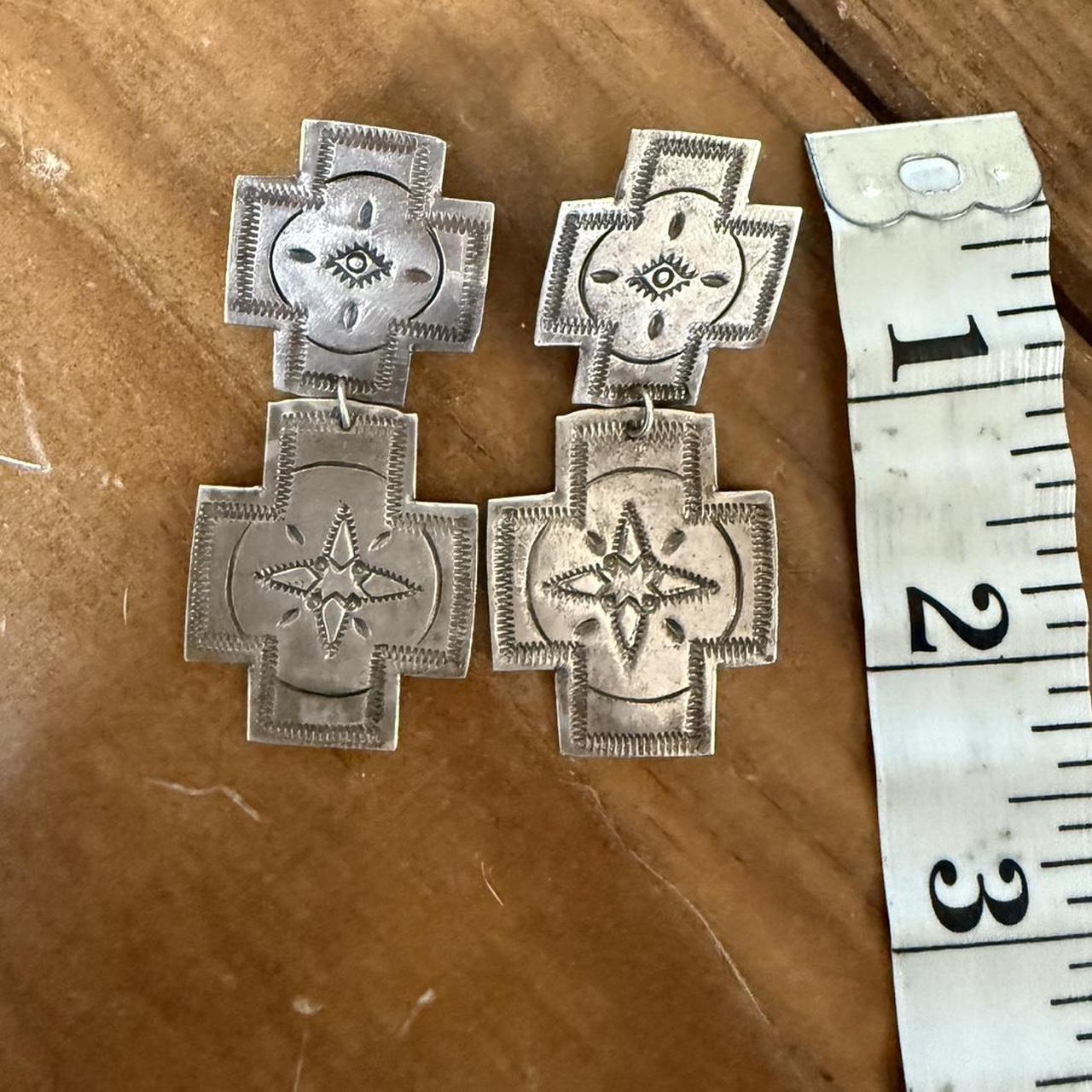 Native Women's Earrings - Silver – Native America… - image 3