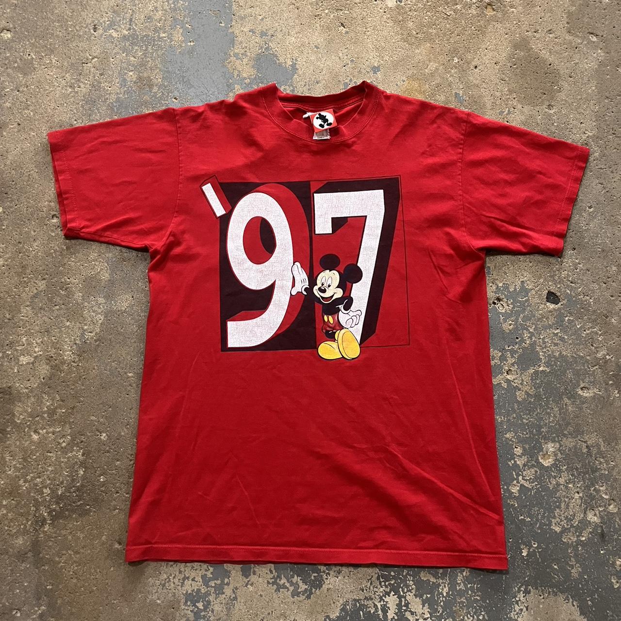 Vintage 1997 Mickey Mouse Disney Shirt Size:... - Depop