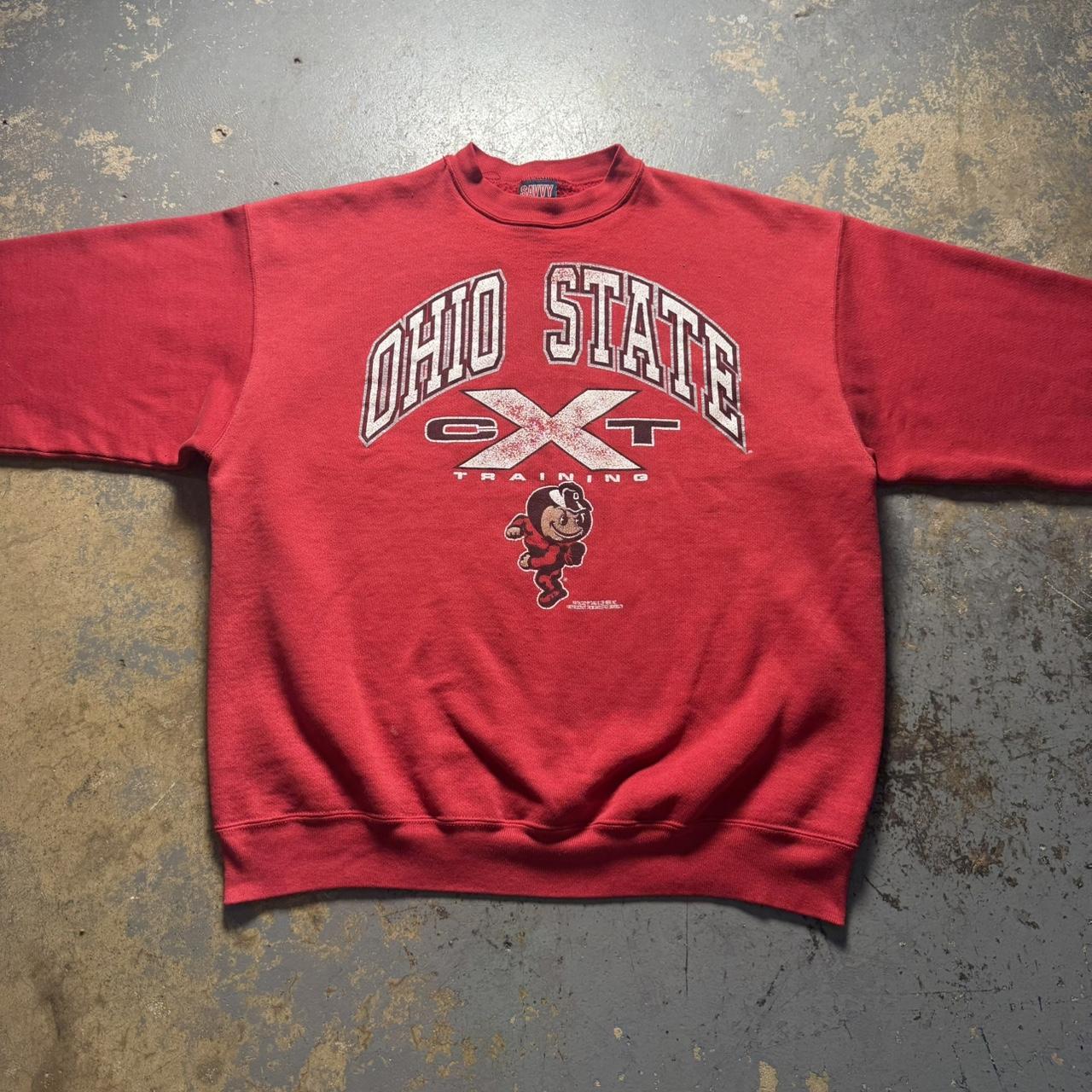 Men's Sweatshirt - Red - XL – Vintage 90’s Ohio S… - image 2