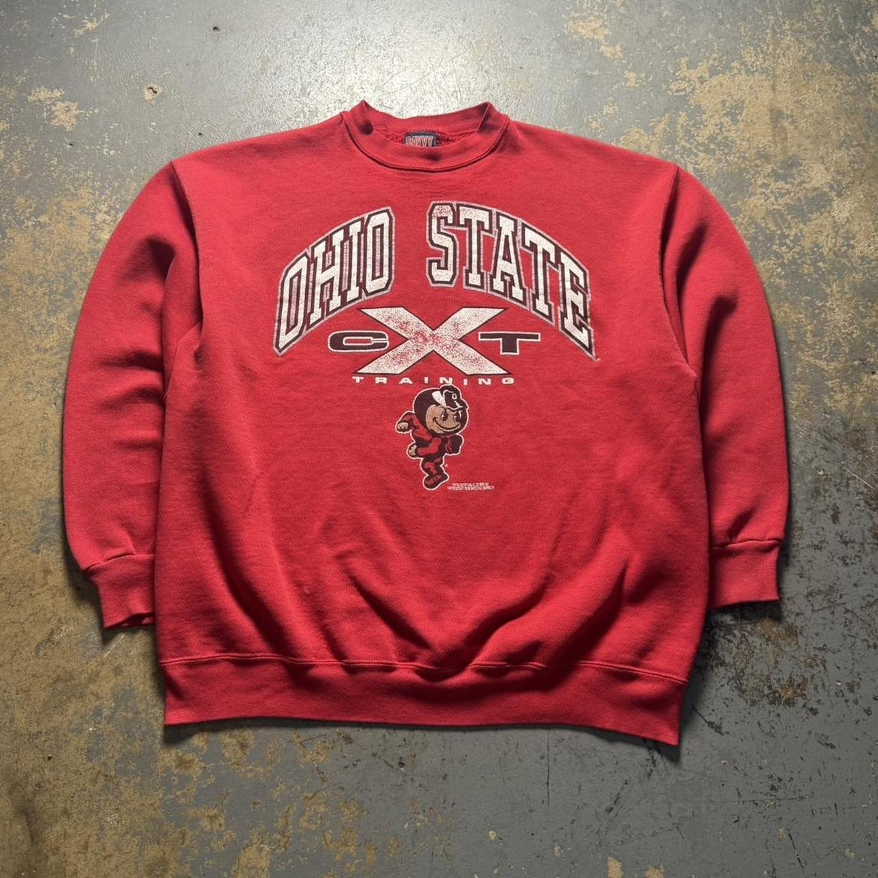Men's Sweatshirt - Red - XL – Vintage 90’s Ohio S… - image 1