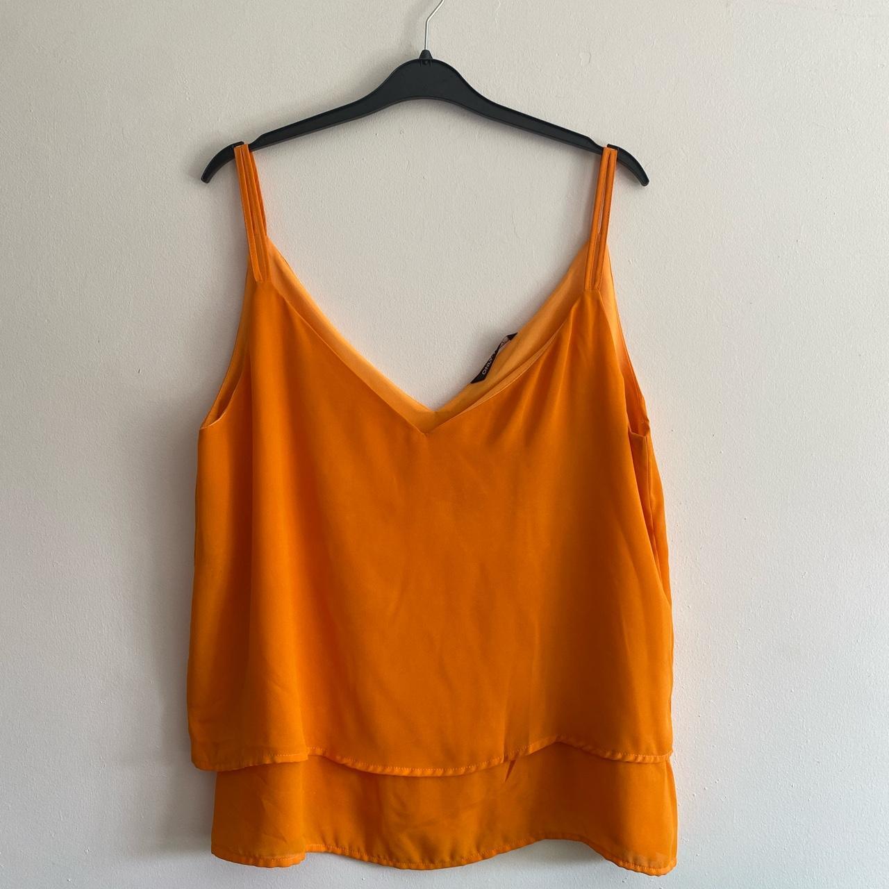 Only orange cami top with double detail... Depop