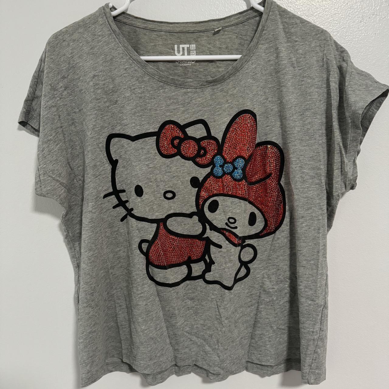 Hello kitty and my Melody T-shirt Uniqlo x Sanrio... - Depop