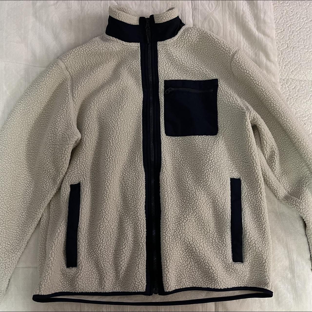 Old navy hotsell white fleece jacket