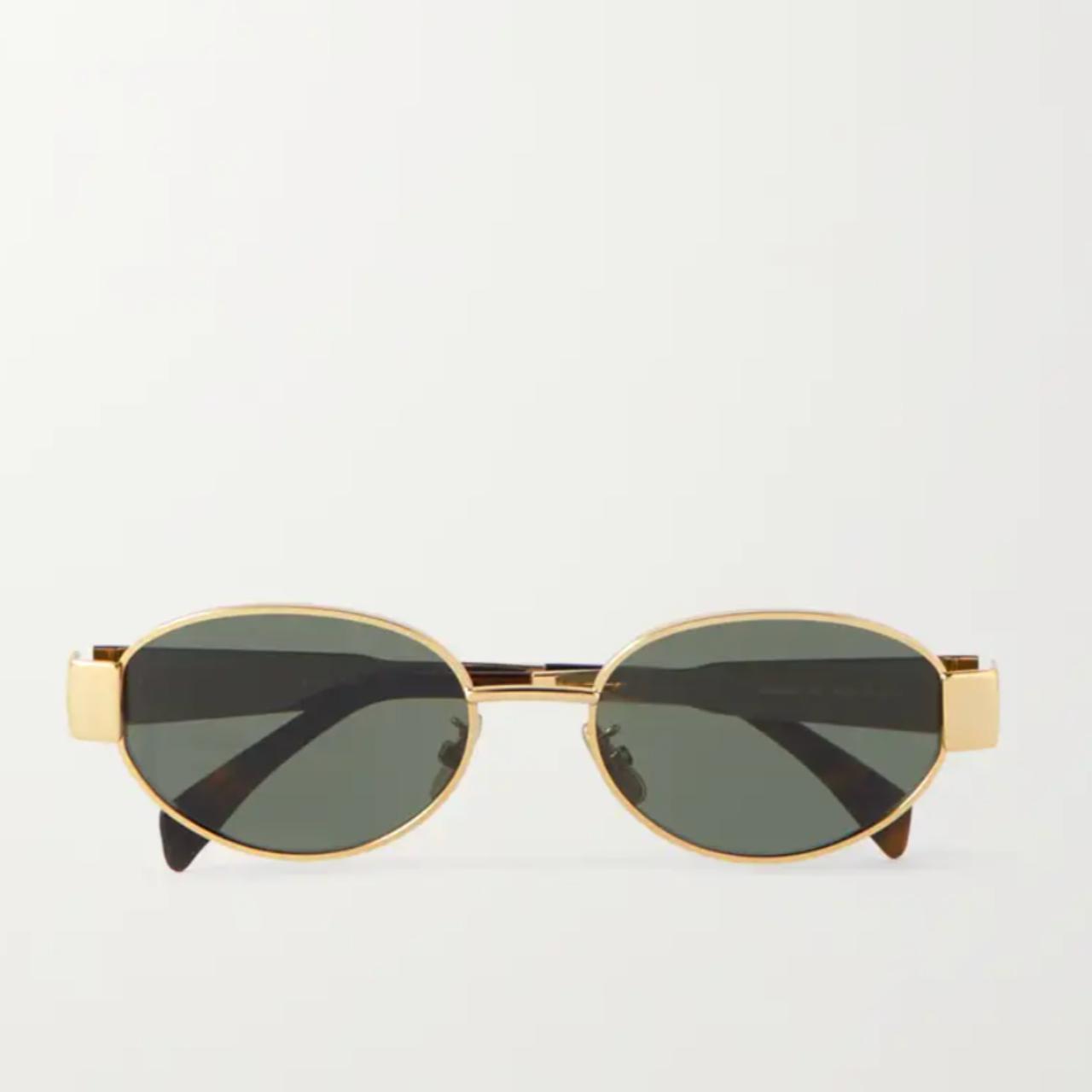 Celine sunglasses black and gold online