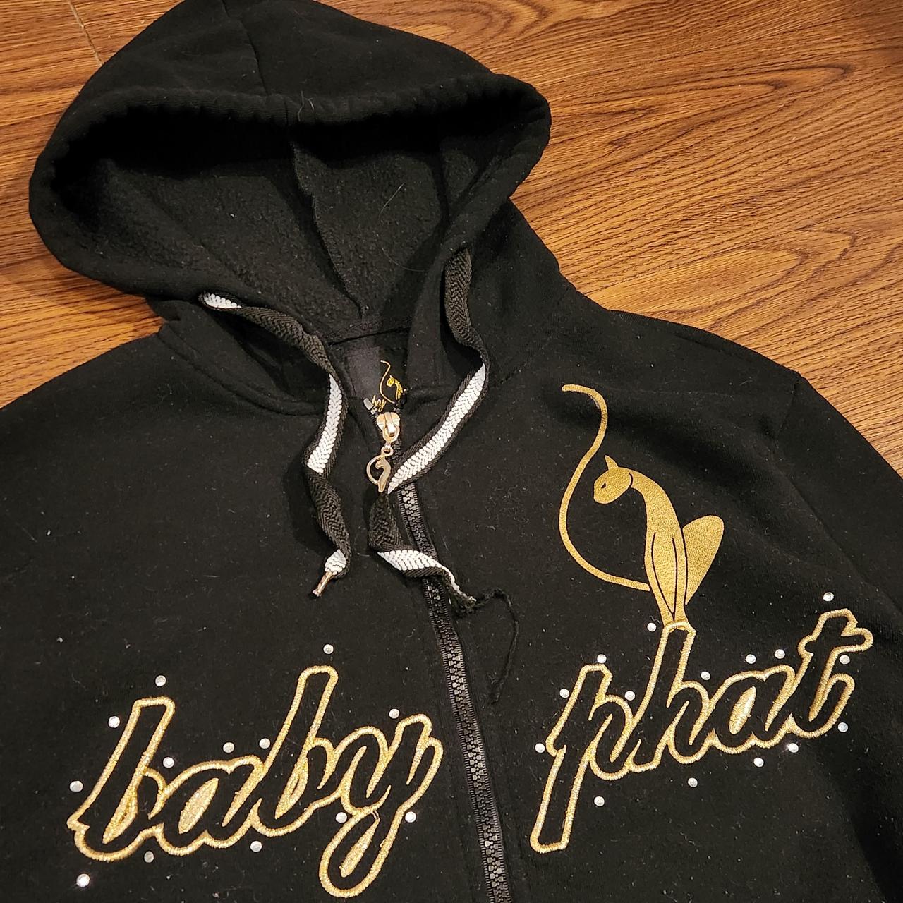 Y2K Baby Phat Rhinestone Zip Up Hoodie Gently used. Depop